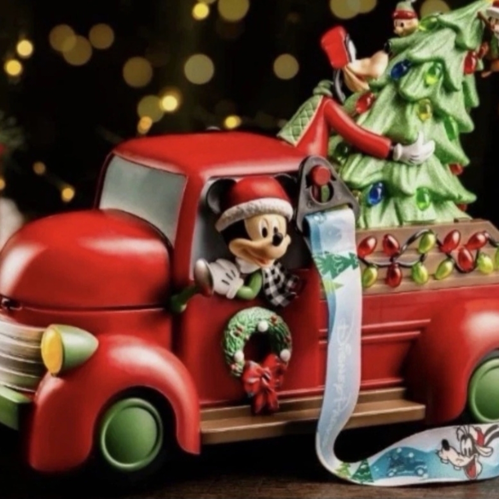 Disney Red and Green Christmas Truck POPCORN bucket
